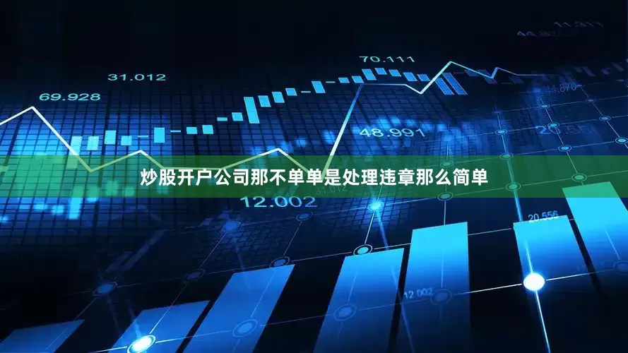 炒股开户公司那不单单是处理违章那么简单